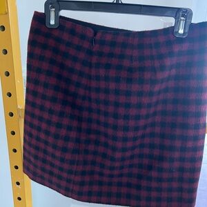 Black and red madewell winter mini skirt